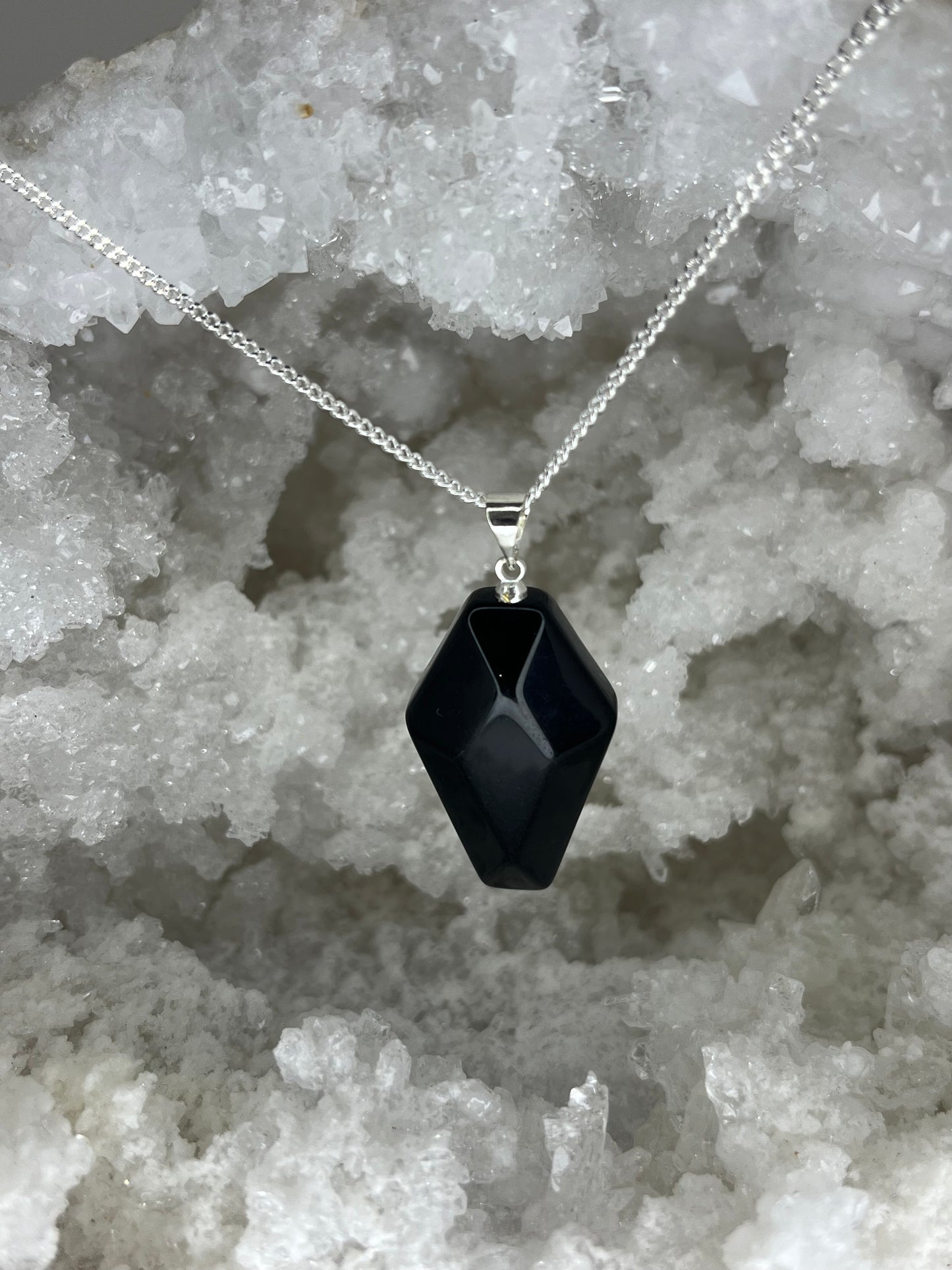 Obsidian Casket - Silver Plated