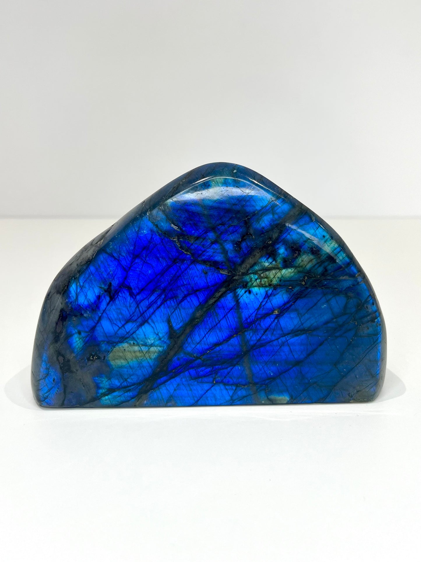 Blue Labradorite Freeform – 1kg Collector Crystal with Intense Multi-Angled Flash for Intuition & Energy Protection