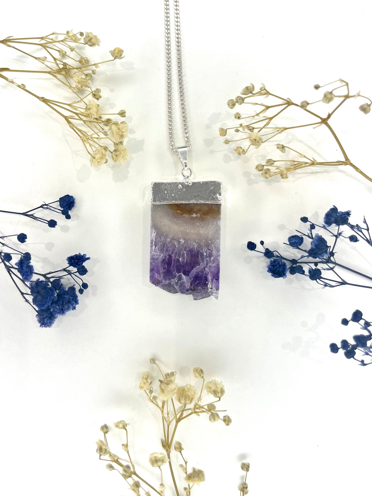 Amethyst Slice Necklace