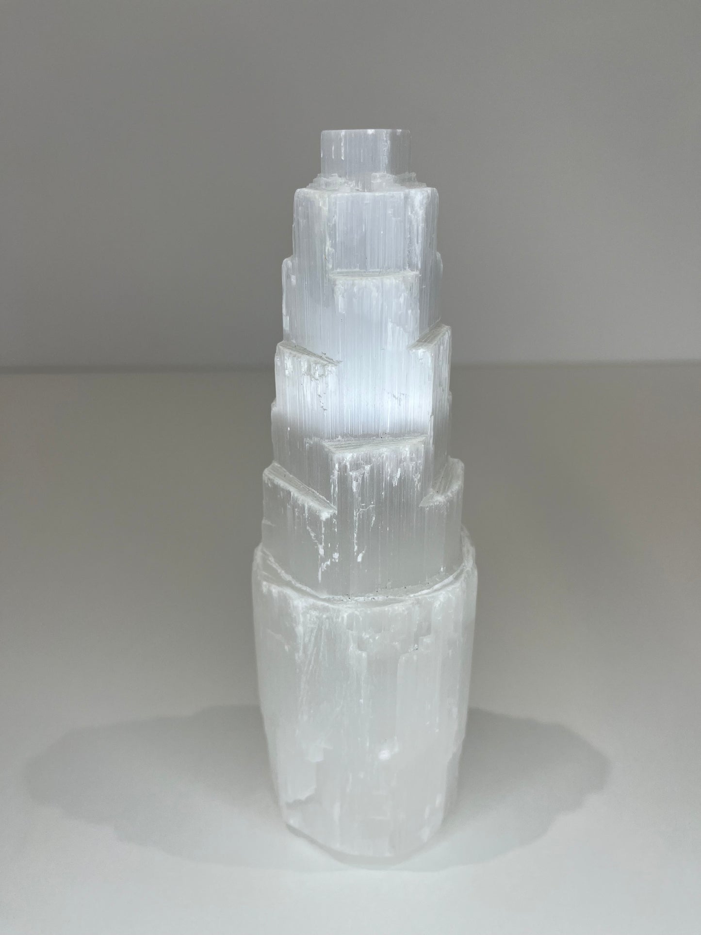 Selenite Tower – 1kg | 20.5cm Crystal for Energy Cleansing, Clarity & Crown Chakra Connection
