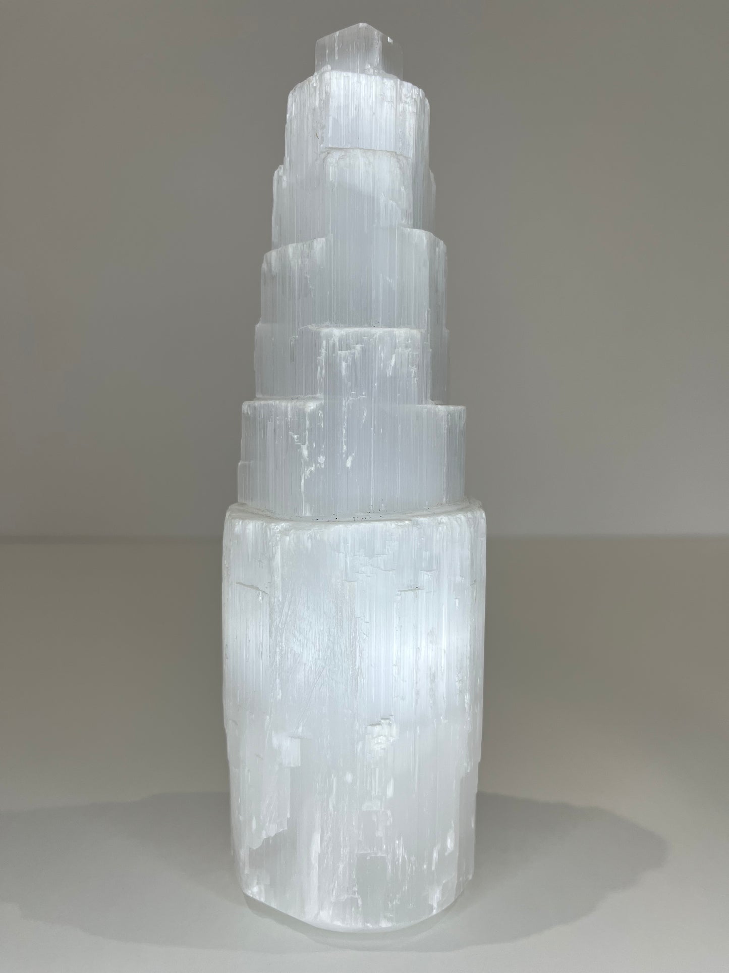Selenite Tower – 1kg | 20.5cm Crystal for Energy Cleansing, Clarity & Crown Chakra Connection