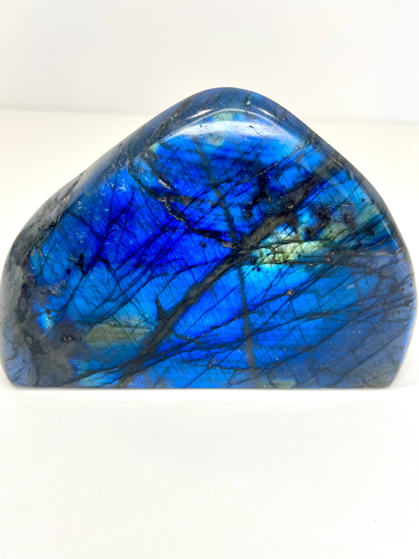 Blue Labradorite Freeform – 1kg Collector Crystal with Intense Multi-Angled Flash for Intuition & Energy Protection