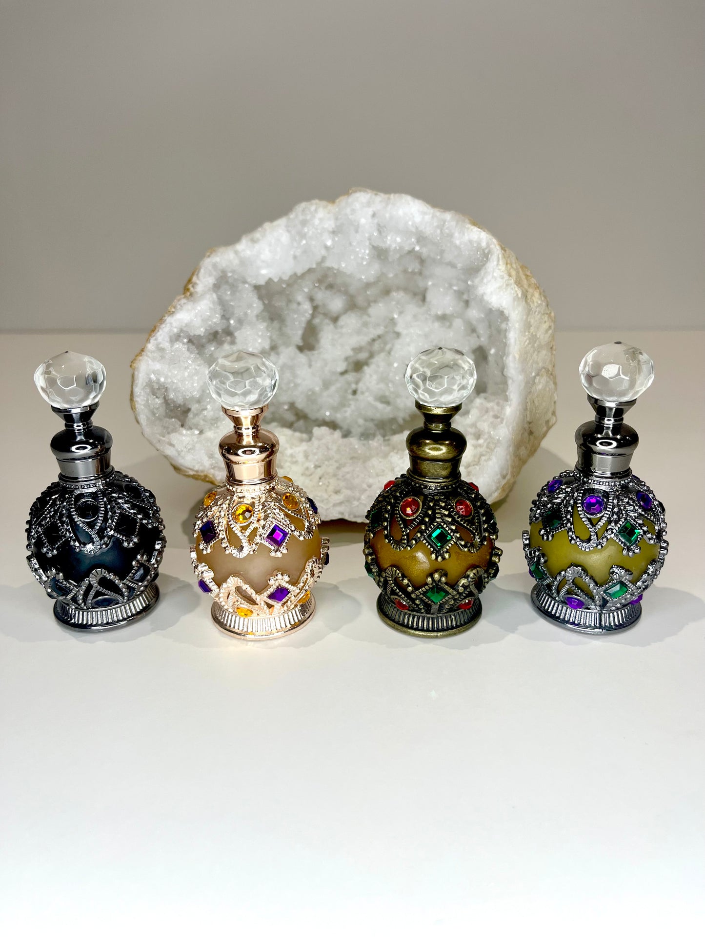 Manifestation Spell Oils – Rose Amour, Witch’s Ward, Fortune Flow, Lucky Light or Full Set | Dropper or Apothecary Bottle