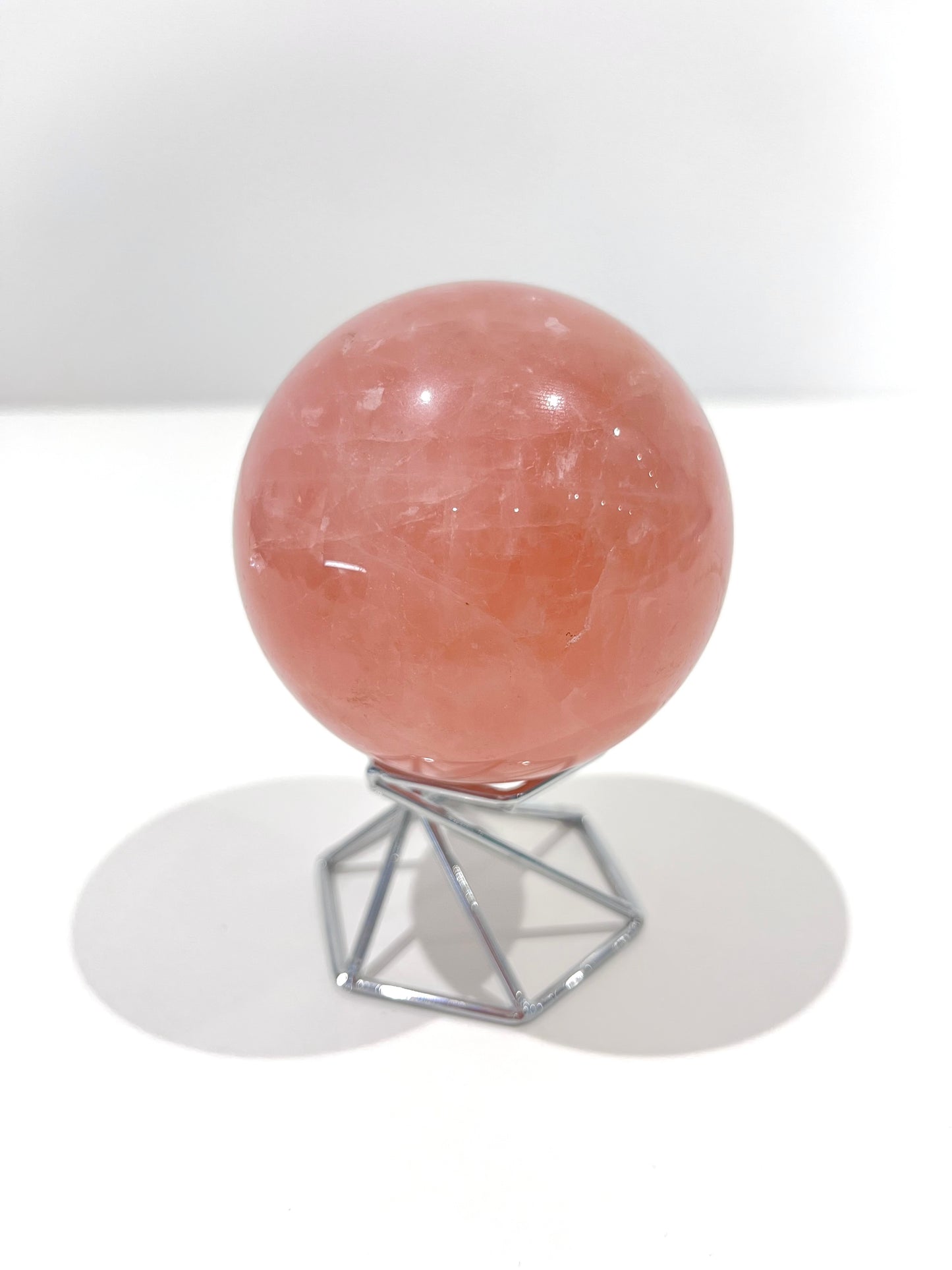 Rose Quartz Sphere – 469g Vibrant Pink Crystal for Love, Self-Worth & Emotional Healing