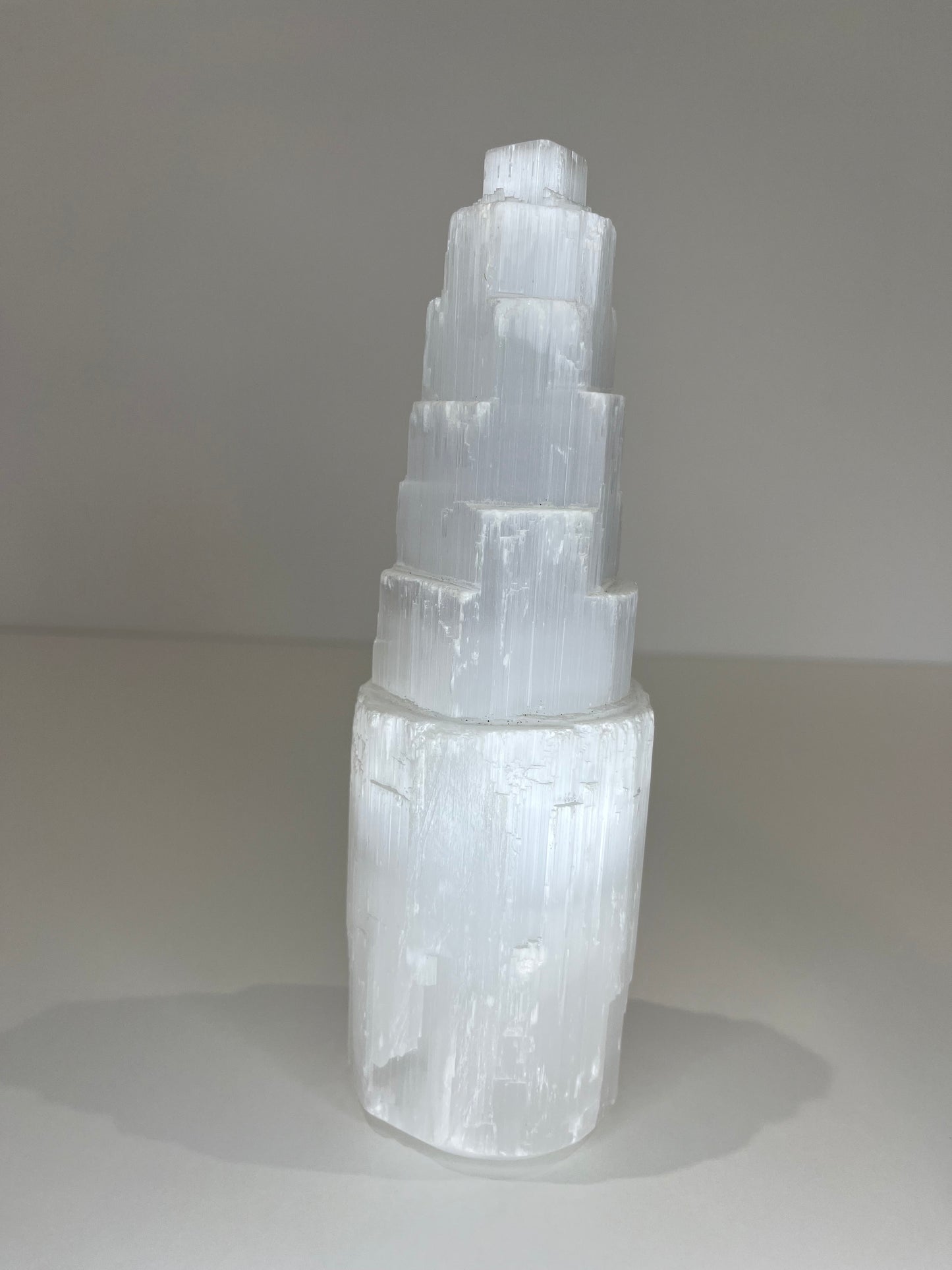 Selenite Tower – 1kg | 20.5cm Crystal for Energy Cleansing, Clarity & Crown Chakra Connection