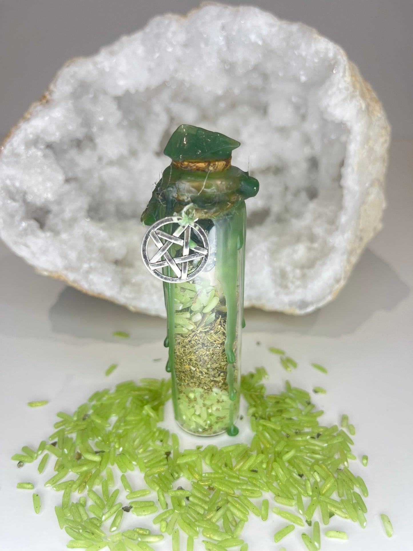 Spell Bottles for Love, Protection, Money, Luck or Custom Intention – Sealed Ritual Jar