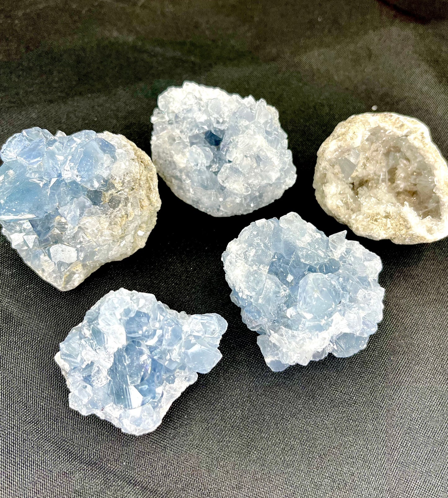 Celestite Clusters – Tranquil Blue Crystal for Peace, Calm & Higher Clarity | Manifest Magic UK