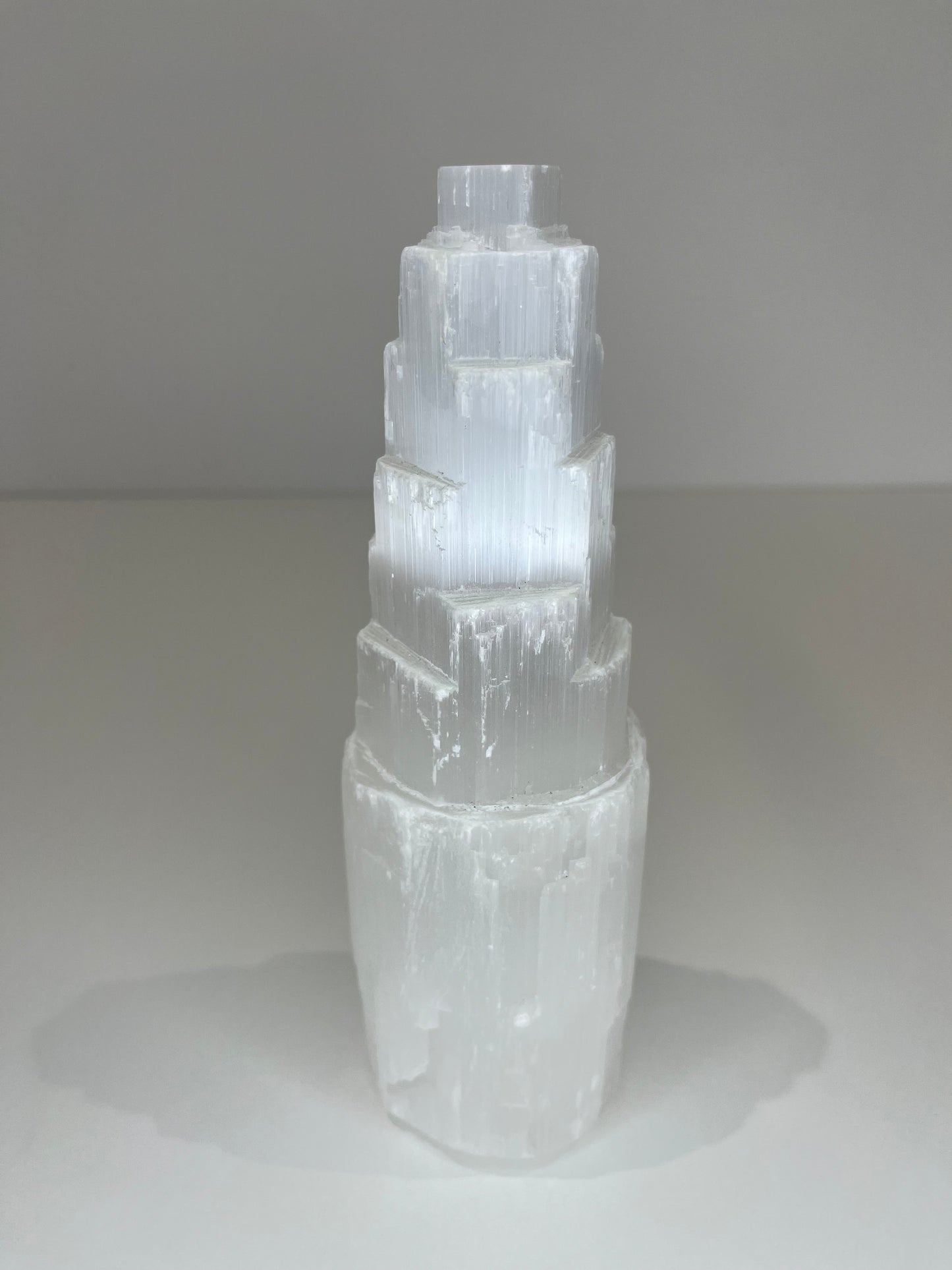 Selenite Tower – 1kg | 20.5cm Crystal for Energy Cleansing, Clarity & Crown Chakra Connection
