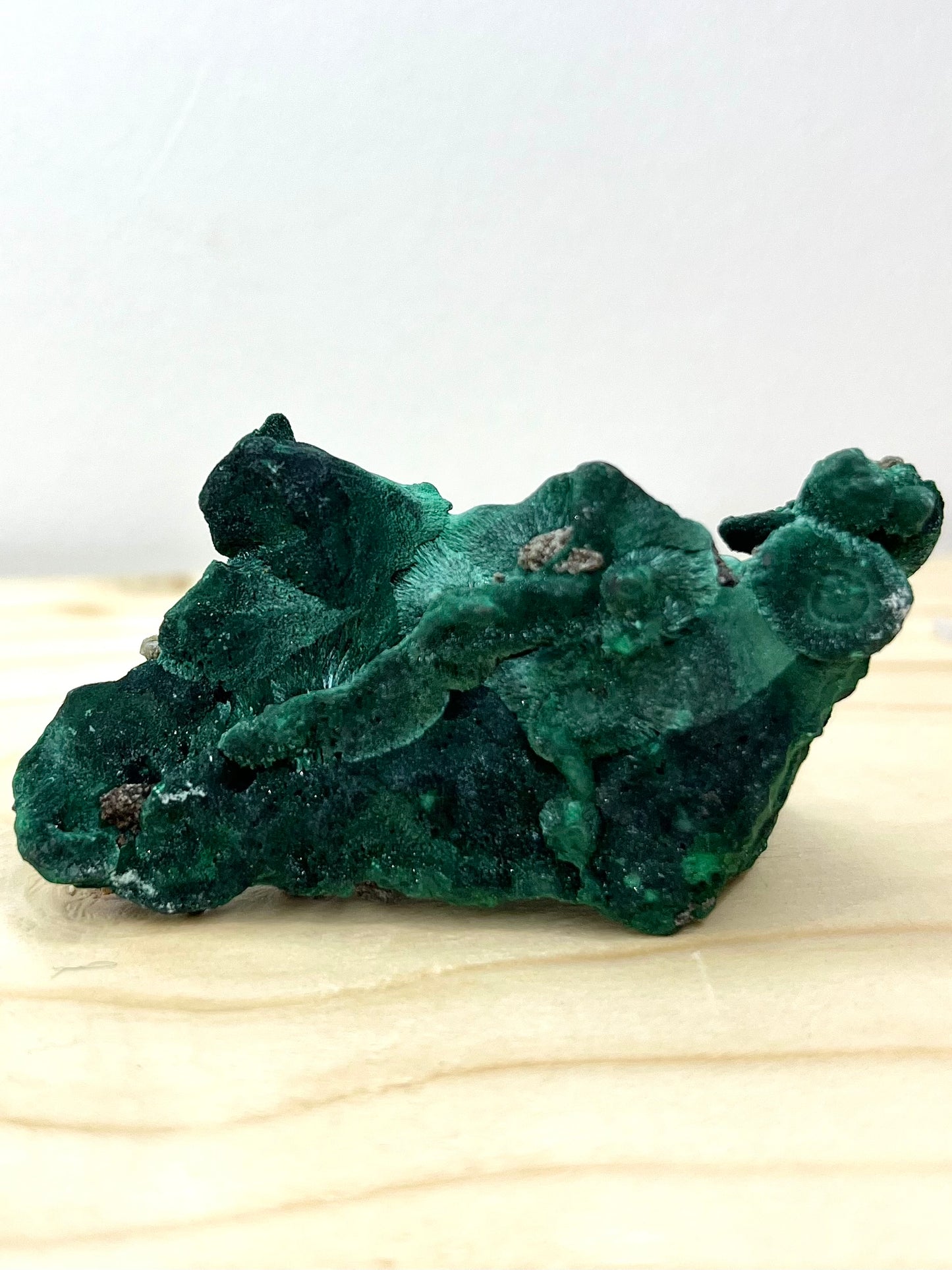 Velvety Fibrous Malachite Specimens