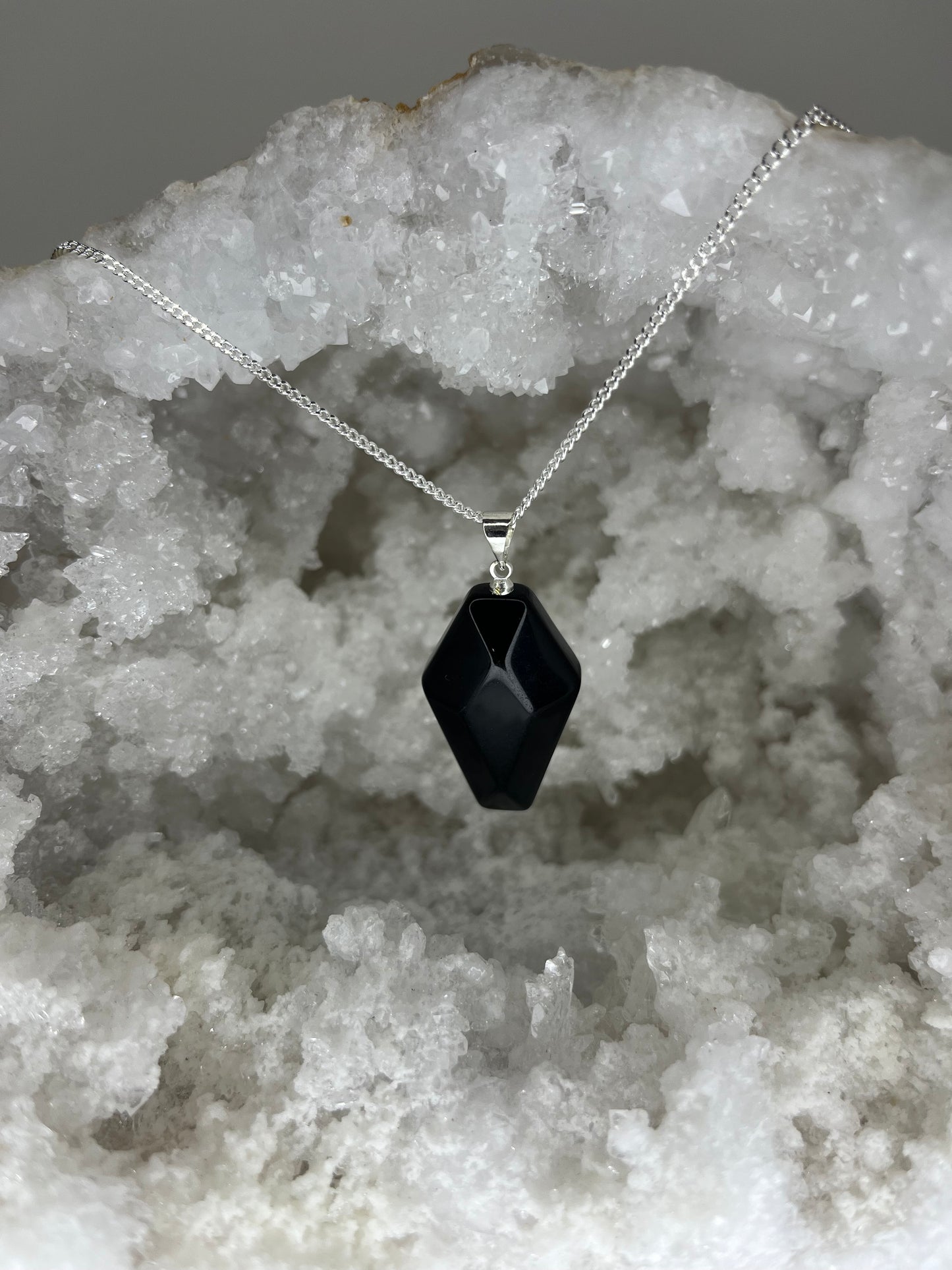 Obsidian Casket - Silver Plated