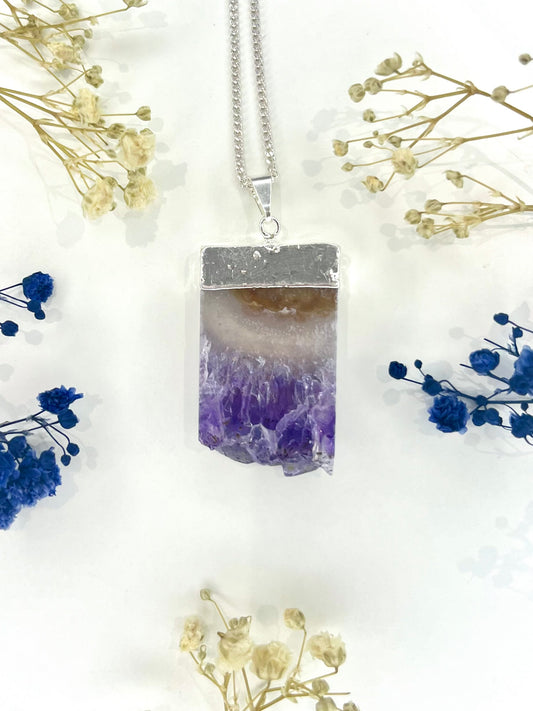 Amethyst Slice Necklace