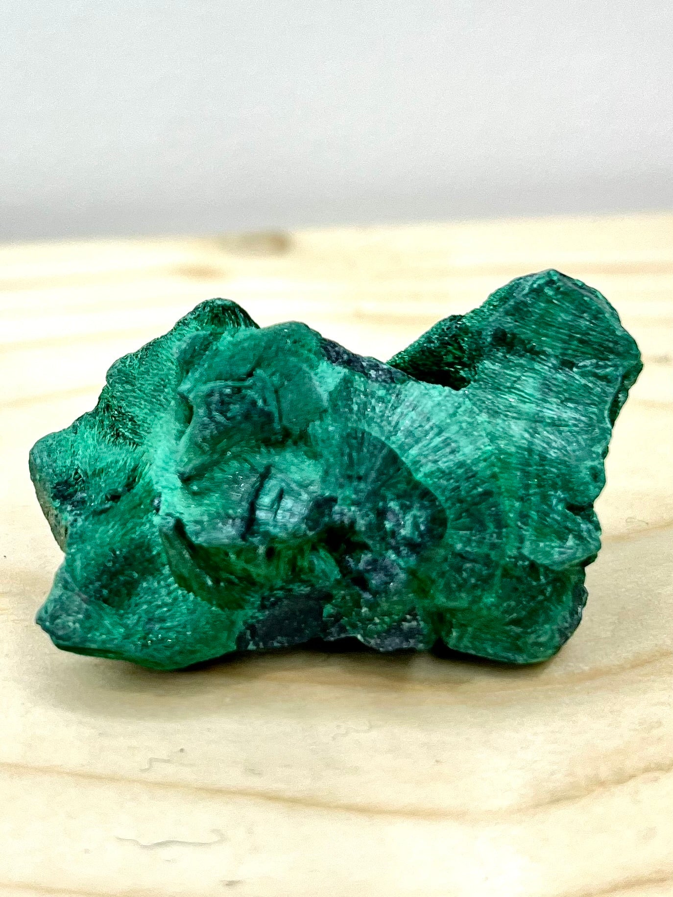 Velvety Fibrous Malachite Specimens