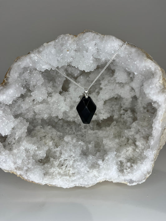 Obsidian Casket - Silver Plated