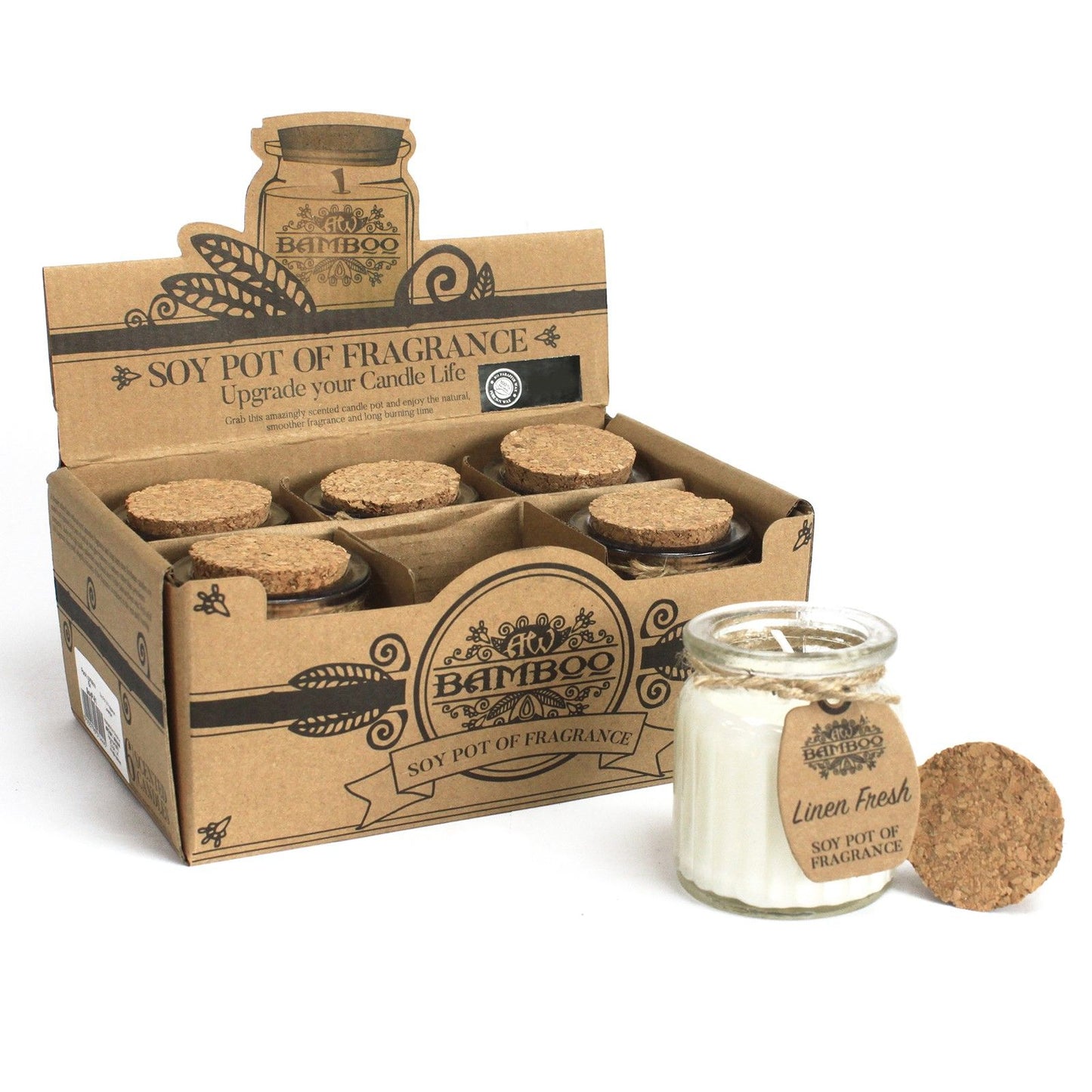 Linen Fresh Soy Pot of Fragrance Candles (Set of 2)