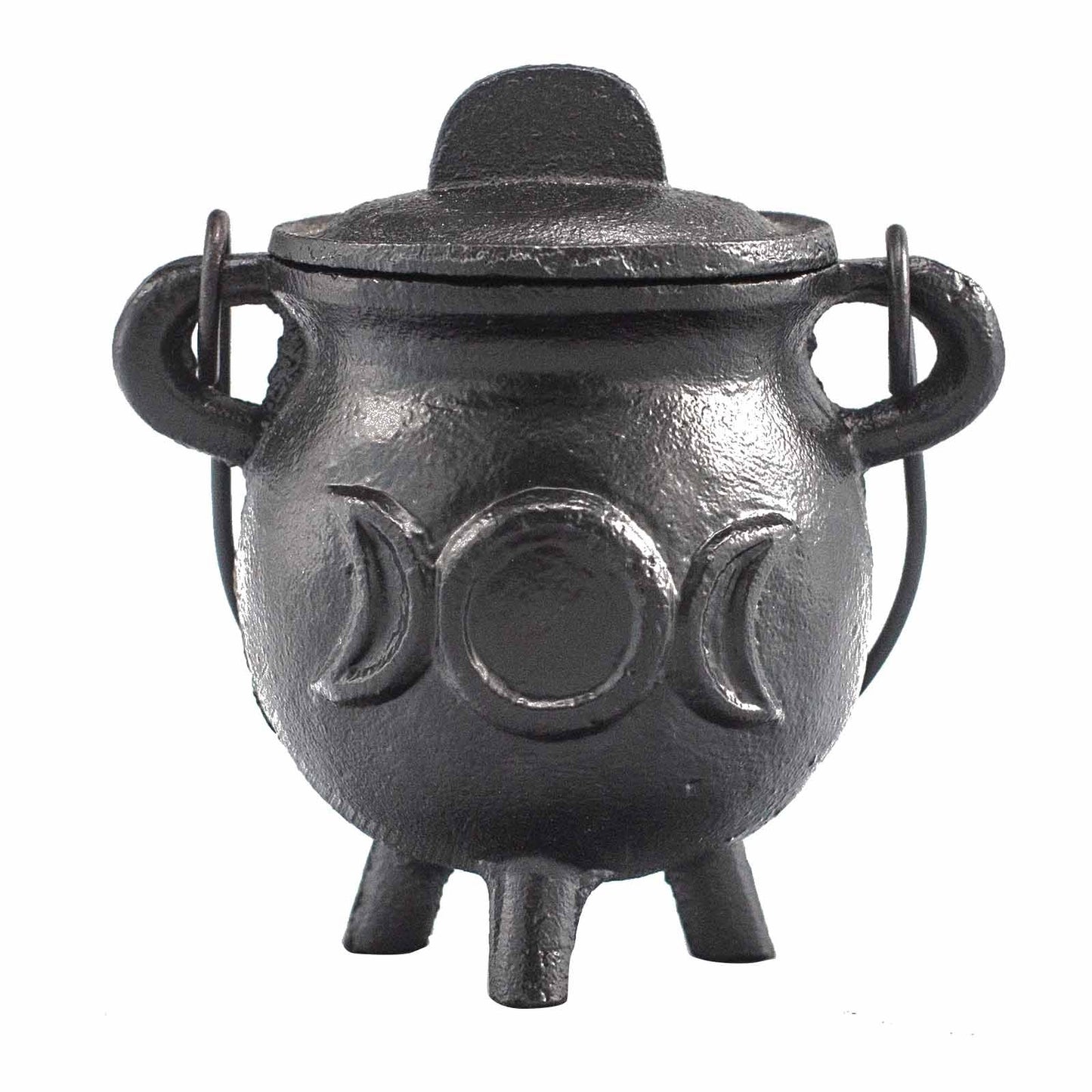 Cast Iron Cauldron with Triple Moon - Small