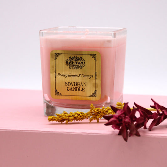 Pomegranate & Orange Soy Wax Candle