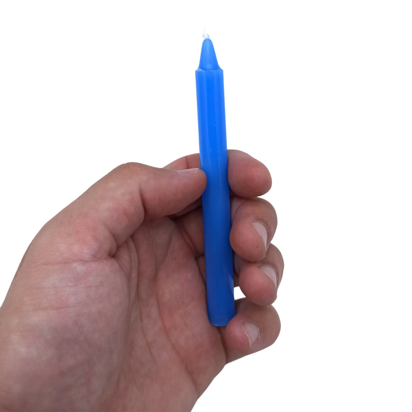 Manifest Magic Blue Spell Candles – Pack of 12 (Throat Chakra, Truth & Communication)