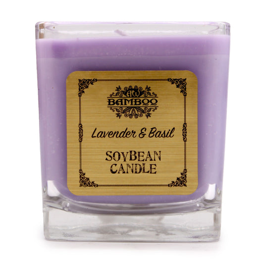 Lavender & Basil Soy Wax Candle