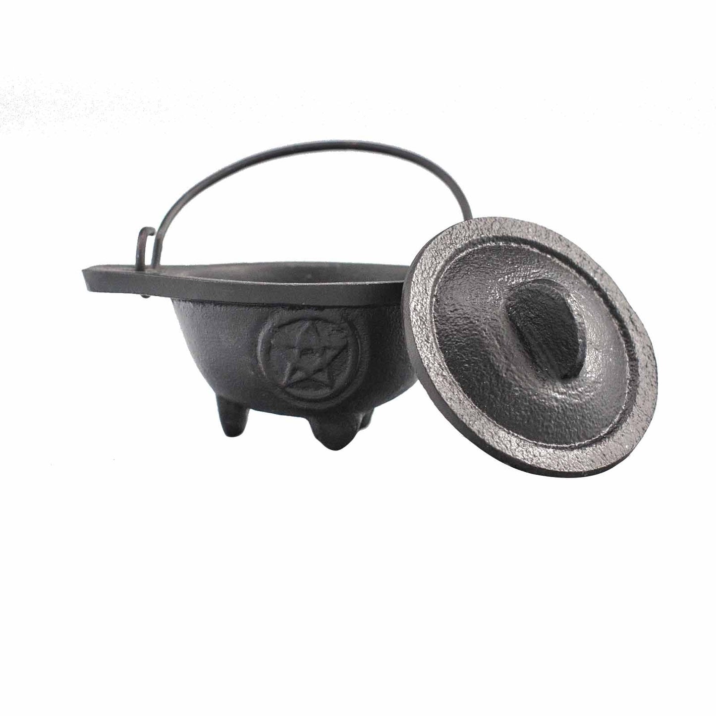 Cast Iron Cauldron with Pentacle - Mini