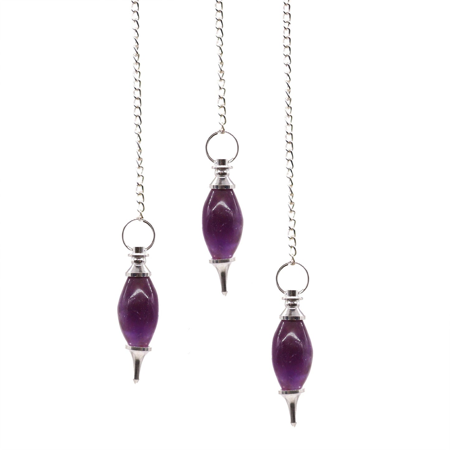 Lingam Shaped Amethyst Pendulum