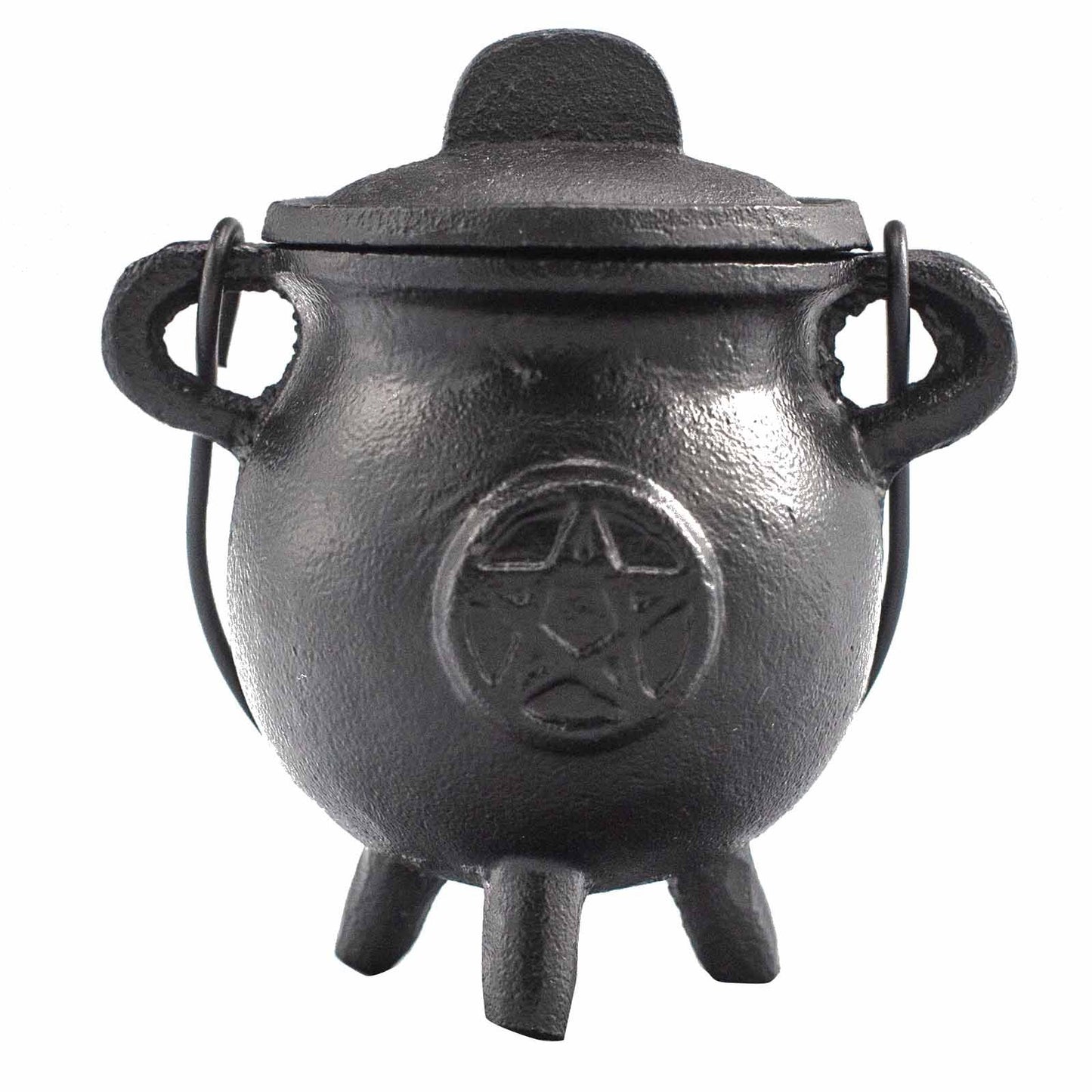 Cast Iron Cauldron with Pentacle - Small