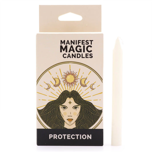 Manifest Magic White Spell Candles – Pack of 12 (Purity, Protection & Cleansing)
