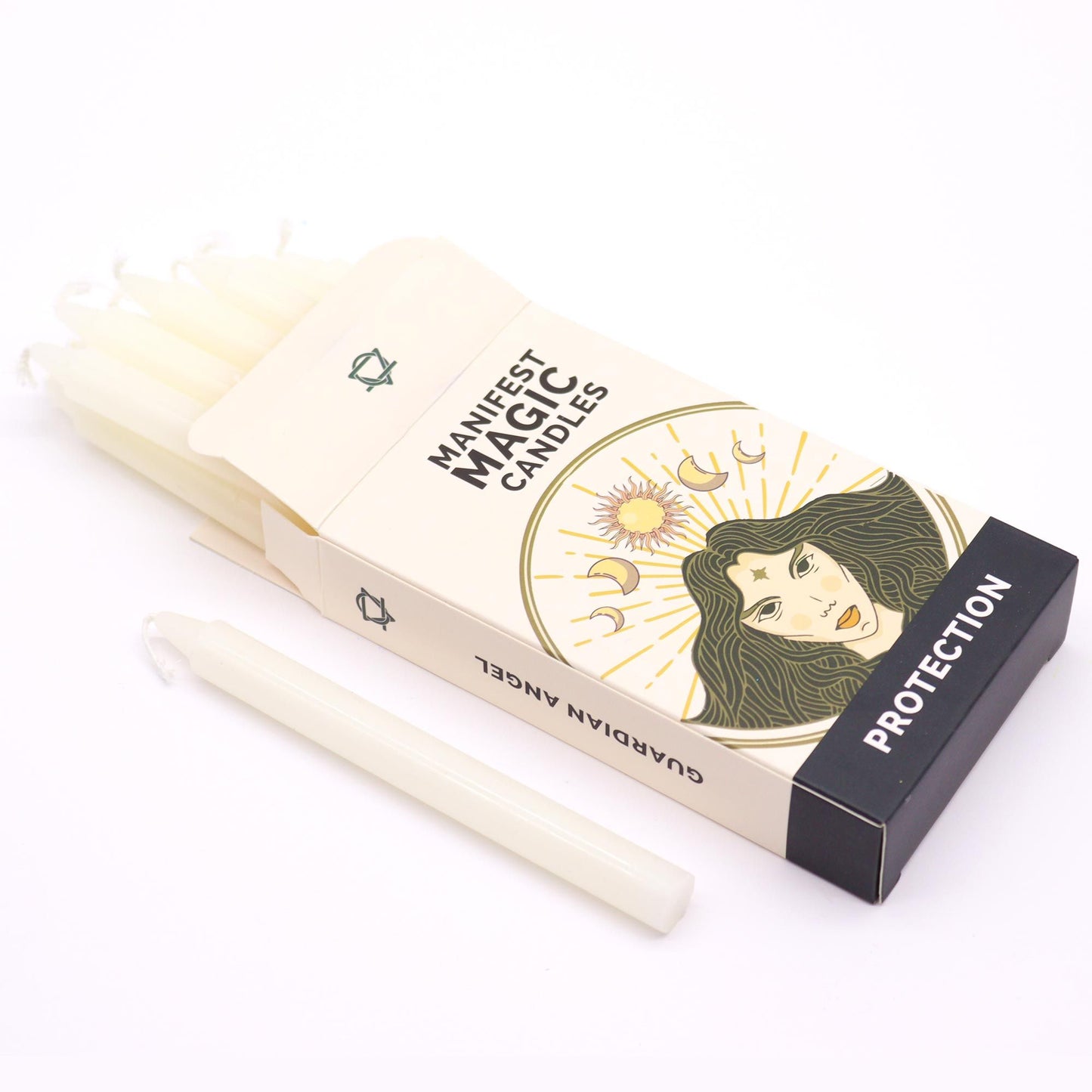 Manifest Magic White Spell Candles – Pack of 12 (Purity, Protection & Cleansing)