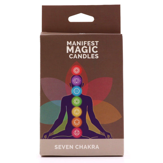 Seven Chakra Spell Candles – Pack of 7 (Balance, Alignment & Colour Magic)