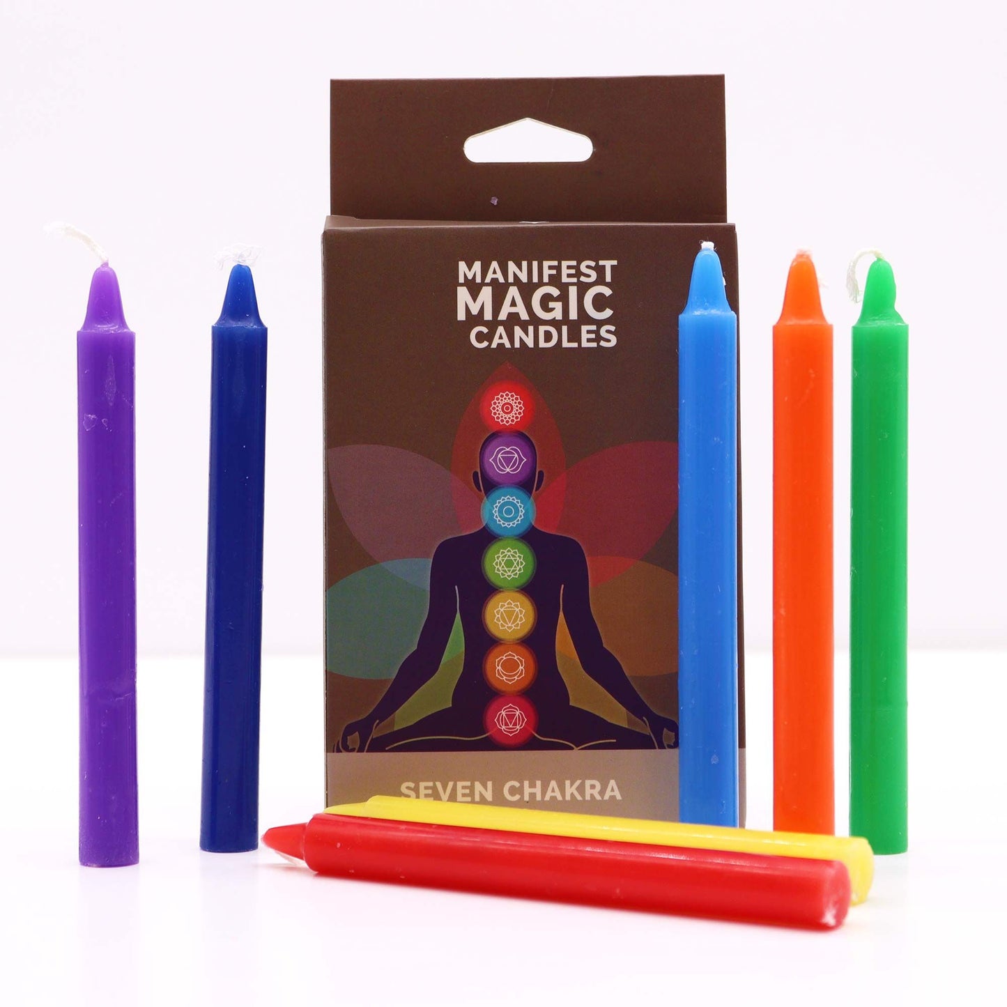 Seven Chakra Spell Candles – Pack of 7 (Balance, Alignment & Colour Magic)