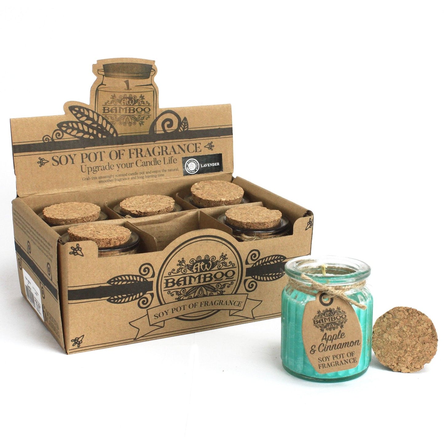 Apple & Cinnamon Soy Pot of Fragrance Candles (Set of 2)